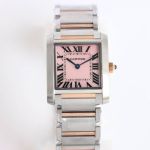 TW Factory Cartier Stainless Steel 30*25/25*20MM Imported 751 Movement Pink Watch